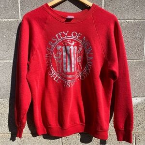 Vintage 90s University Of New Mexico Lobos Made In USA Crewneck Sweatshirt Large